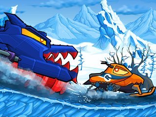 Hra - Car Eats Car: Winter Adventure